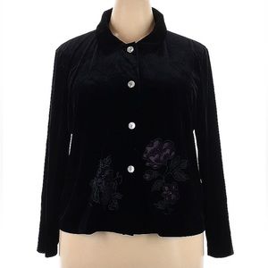 *3/$25* Nina Piccalino Black Button-down